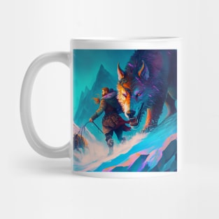 Valheim Vikings Winter Wolf Mug